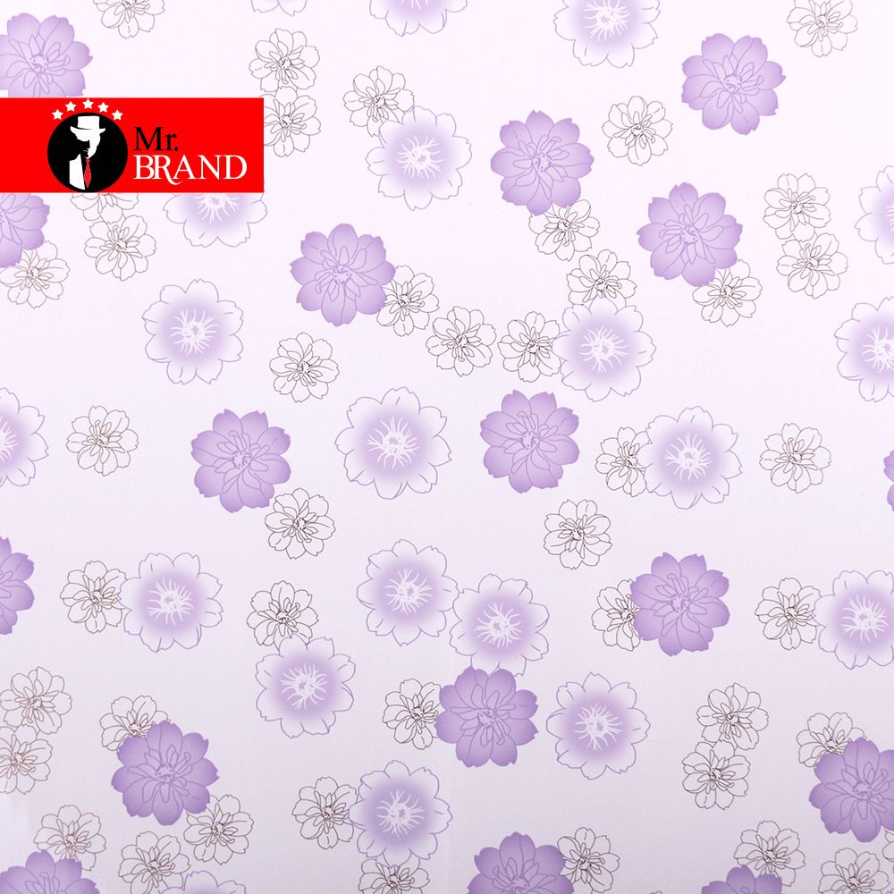تايل 60*60 گلدار بنفش pvc هات استمپ کد 132