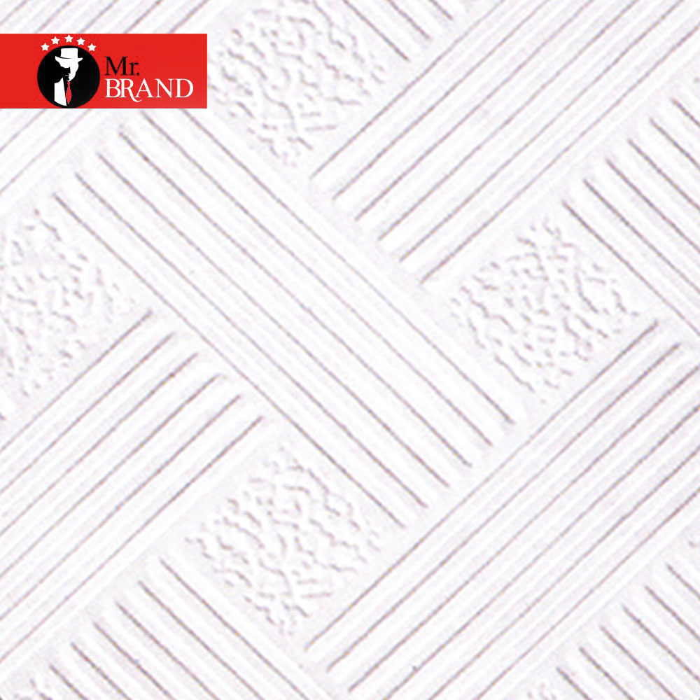 تايل 60*60 گچی حصیری روکش PVC پشت آلومینیوم کد ۹۹۶