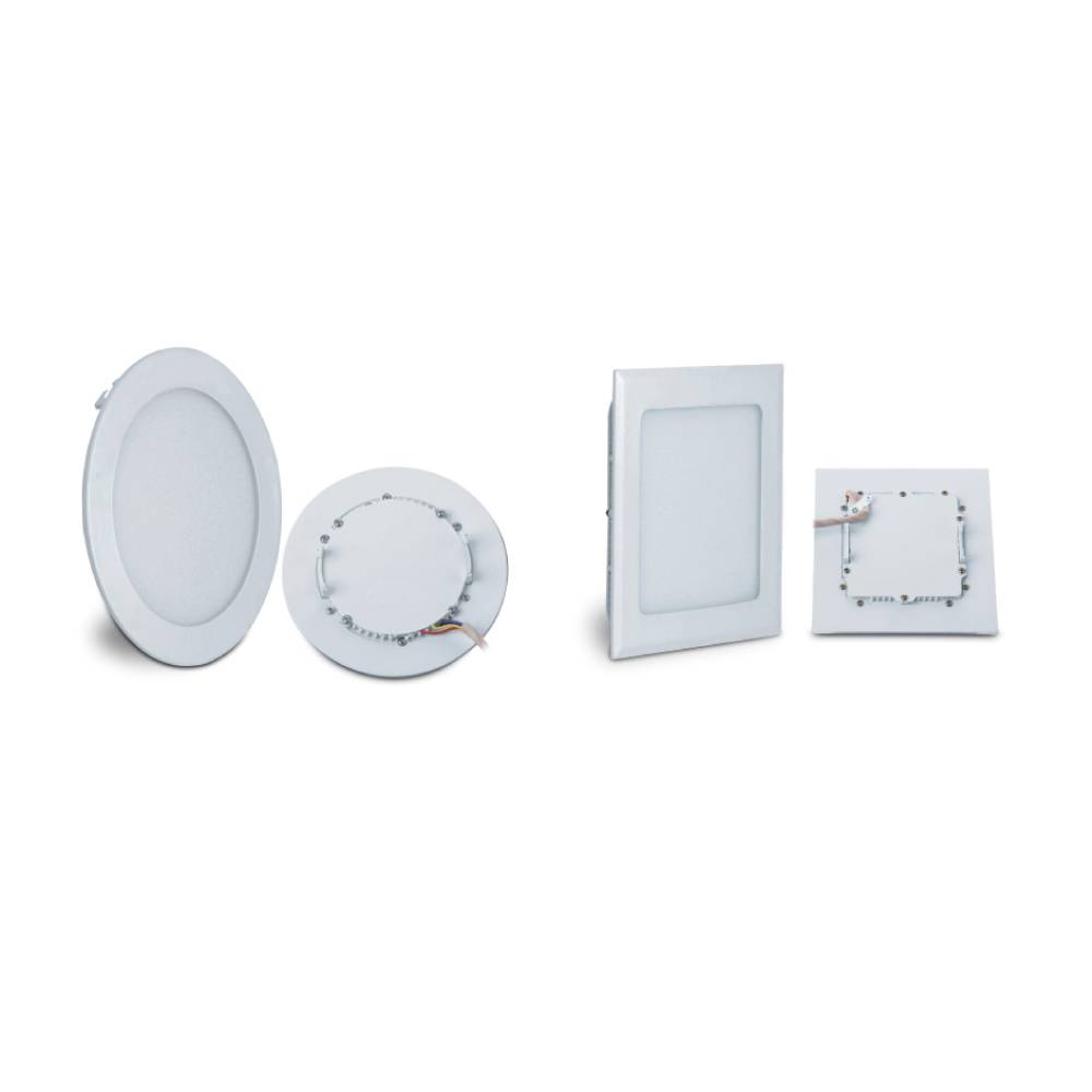 لامپ SMD قطر برش 70 ميل Slim Panel مربع  3 وات سفيد